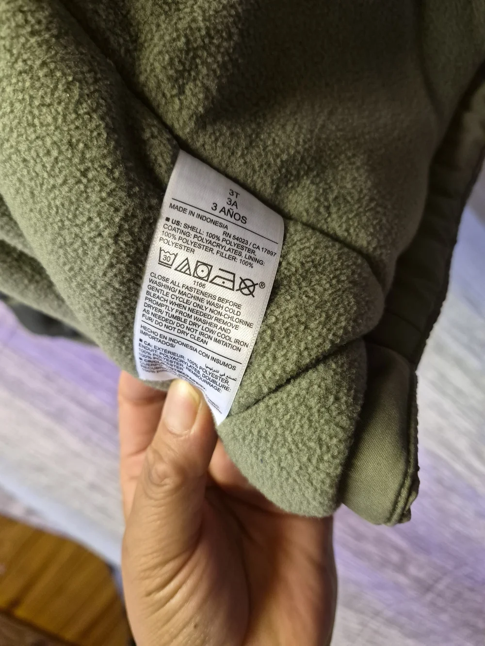 Old Navy Olive Green Hooded Sherpa-Lined Puffer Coat